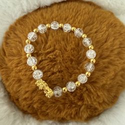 Feng Shui Wealth Pixiu Crystal Bracelet