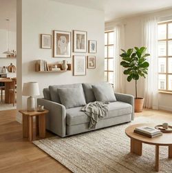 Sunset Sofa Bed Queen-Light Grey,  Like New, Perfect Condition
