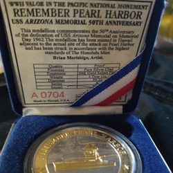 50th Anniversary Remember Pearl Harbor Coin 
