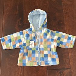 Square Patterned Baby Jacket