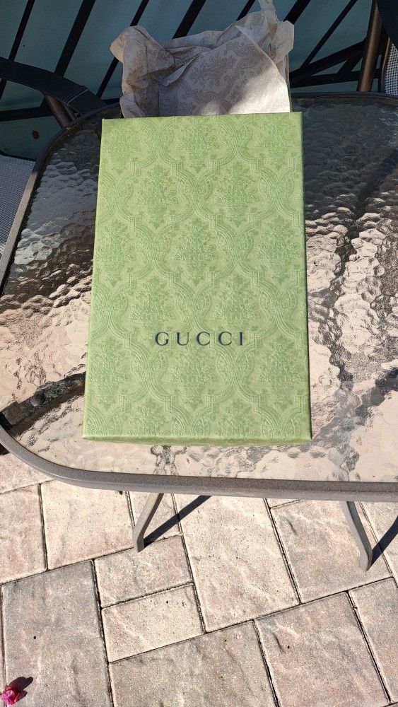 Empty Brand New Gucci Shoe Box