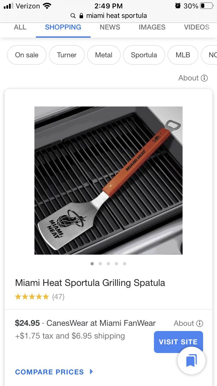 Miami Heat Sportula - NBA licensed spatula bottle opener Sold out online