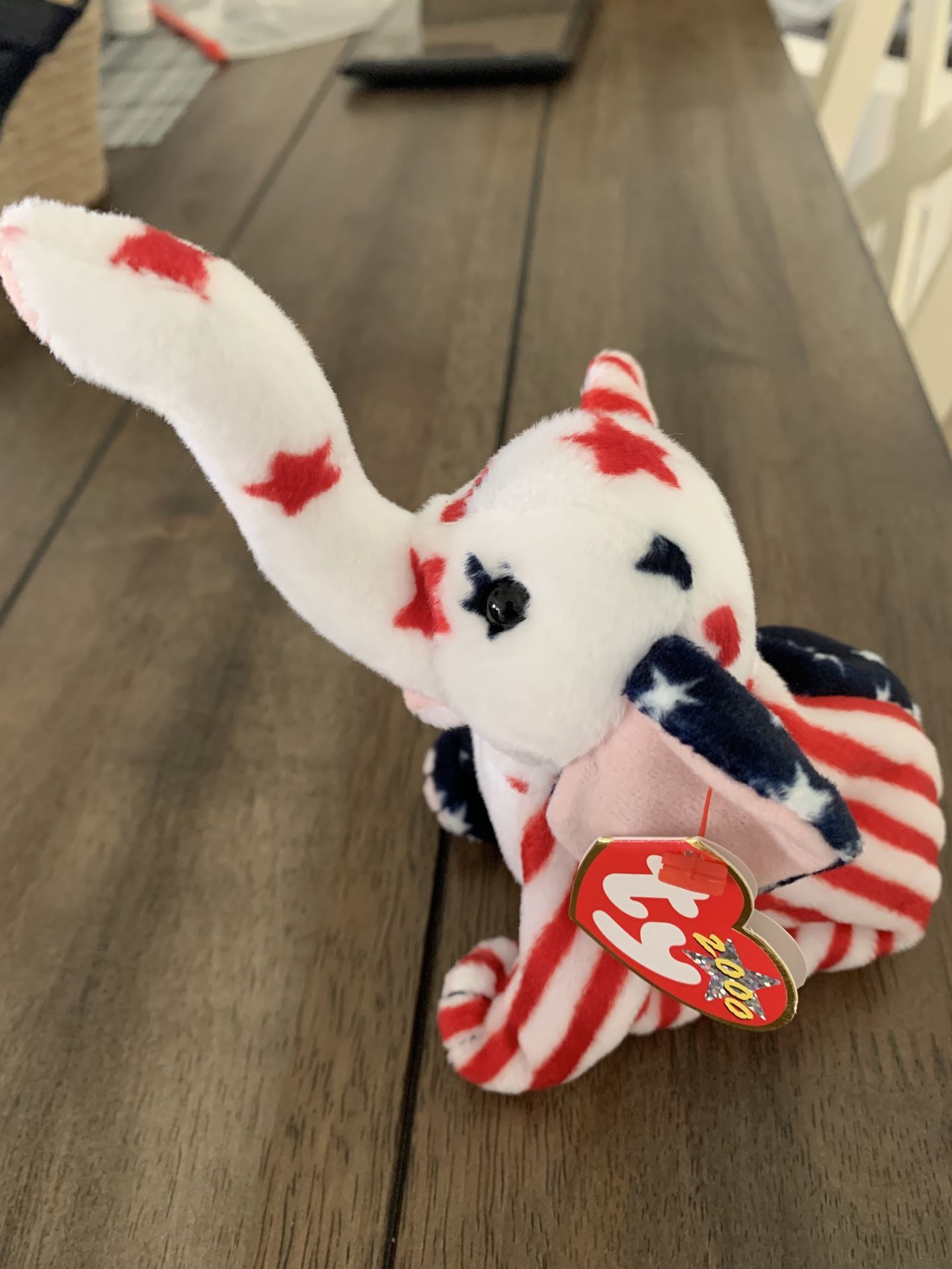 Ty Beanie Baby Righty Elephant 2000