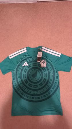 Mexico National 26 Home Fan Jersey Mens Green Adidas Soccer Training Athleisure
Size large