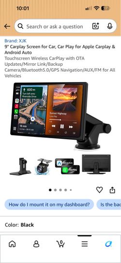 XJK 9" Wireless CarPlay & Android Auto Screen