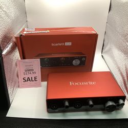USED Focusrite Scarlett 4i49
