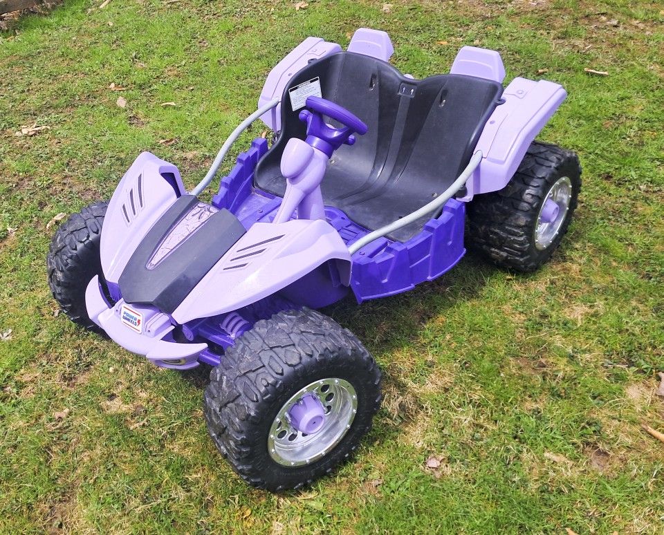 Power WHEELS Purple Riding Toy For Girl Or Boy With Battery