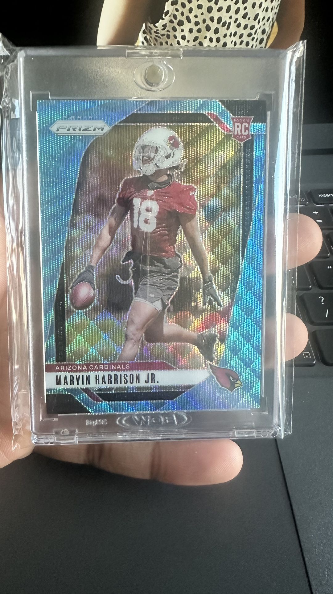 Marvin Harrison Jr Rookie RC Prizm Blue Wave 95/230