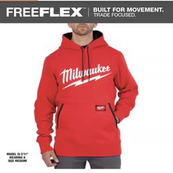Milwaukee Men's X-Large Red Midweight Long-Sleeve Pullover Hoodie