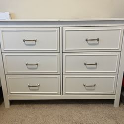Million Dollar Baby Co. 6 Drawer Double Dresser White Will Deliver