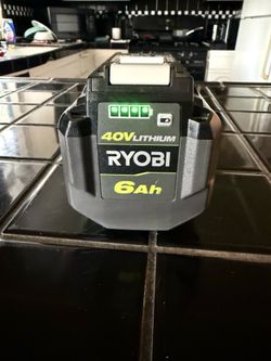 Ryobi 40v 6AH battery