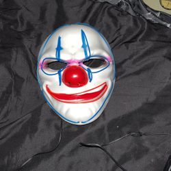 clown mask lights up
