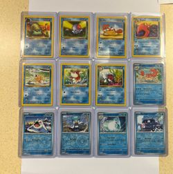 Pokemon Card Lot 12 Vintage Water Type TCG WOTC Fossil Base Scarlet Violet