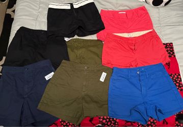 New 8 Pairs of Women’s Shorts size 4 high rise WOW Og Chino