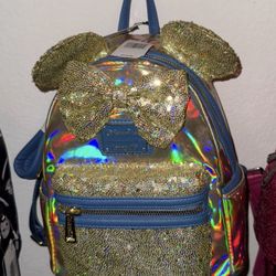 Gold Sequin Loungfly Brand New 