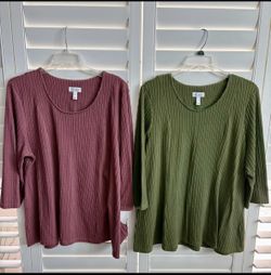 QVC Denim & Co. Tops