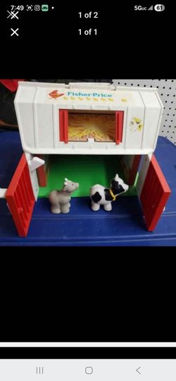 Vintage cow moo farm house
