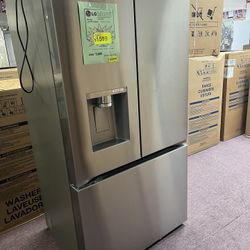 Refrigerator, LG 36” Wide Counter Depth French Door Fridge 