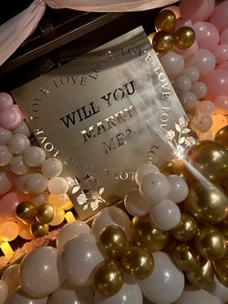 Marry Me Marquee Sign Proposal
