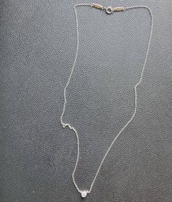 Tiffany and co necklace and diamond pendant