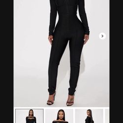Fashion Nova Jumpsuit Bandage 