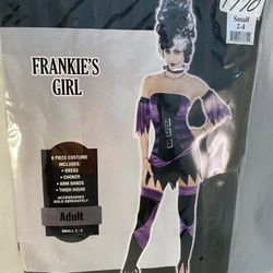 Frankie’s Girl Women’s Halloween Costume Frankenstein, small and medium