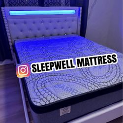 New Queen Bed Frame With Mattress 
