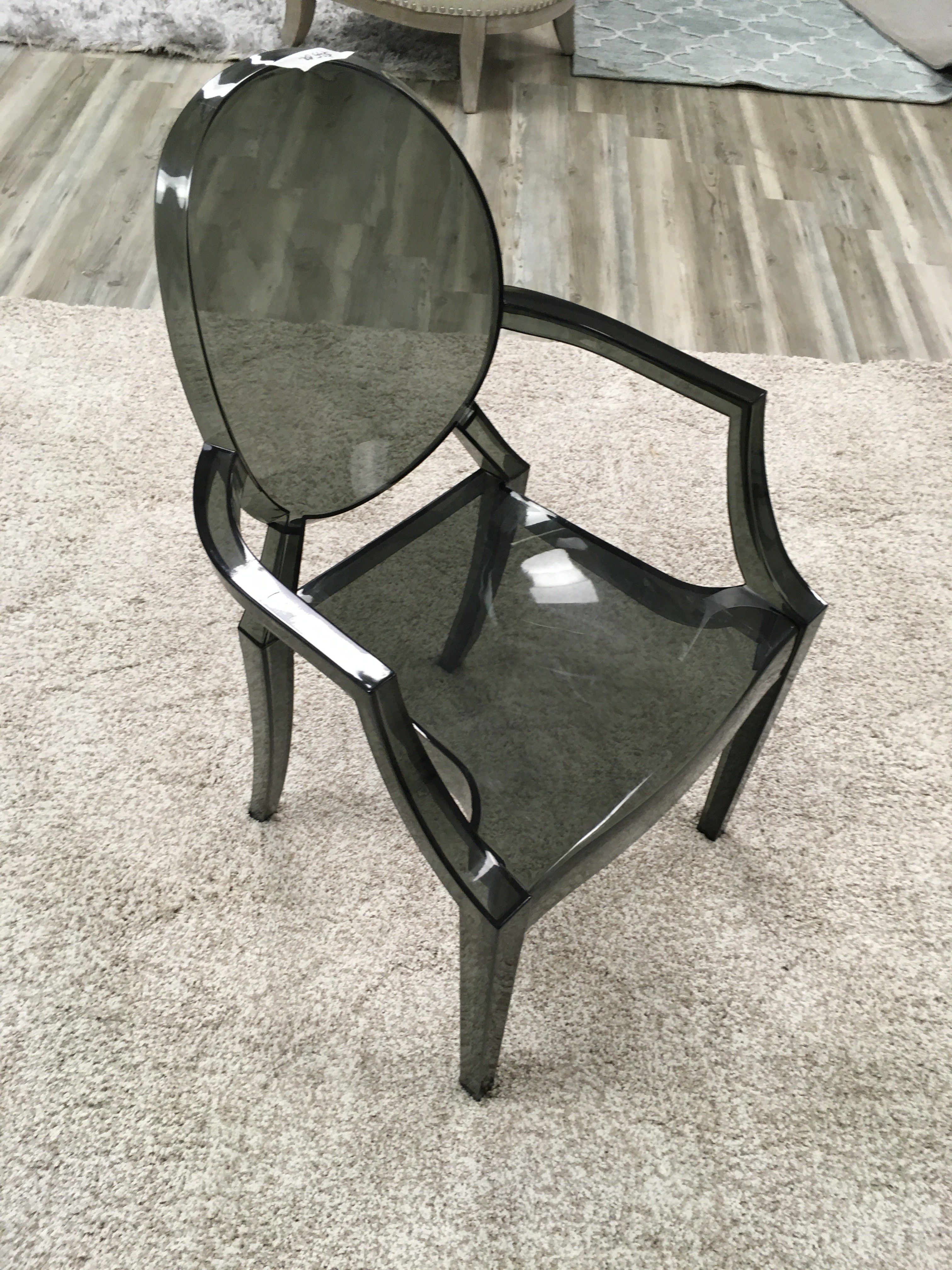 Ghost Dining Chair Dark Smoke Color