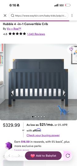 Brand new crib