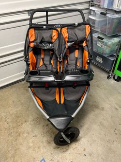 Bob double running stroller