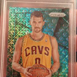 PSA graded 9.  Green Mojo 05/25 Kevin Love Card