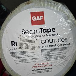 GAF Roof Deck Seam Tape (4" × 67') - Seals Joints, Seams & Fasteners for Extra Water Protection - Fortified Roof™ Standards & ASTM 1970 -