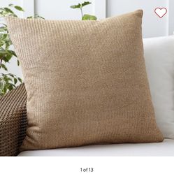 Pottery Barn Faux Natural Fiber Indoor/Outdoor Pillow 