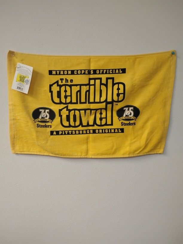 New Pittsburgh Steelers Original Terrible Towel With Tag - 15 By 25 Inches 
