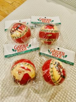 Christmas ornaments decoupage set 4