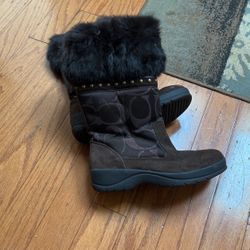 Coach Fur Boots 