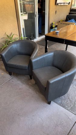 Leather Patio chairs