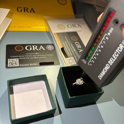 Moissanite Diamond Engagement Ring 925 Silver