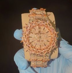 Ap VVS1 Moissanite iced out watch