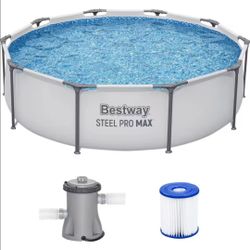 10'x30" Bestway Pool with Filter Pump, New