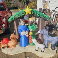 Price Is Firm.. Nativity Scene Blow Up Christmas Decoration