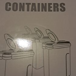 FOOYOO Cereal Containers 4 Piece Set