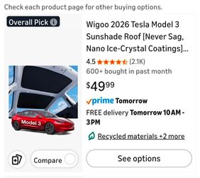 Tesla Model 3 Sunshade BLK