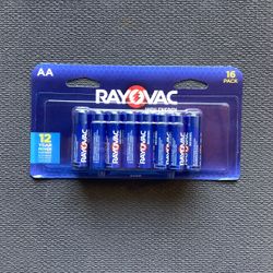 16 Pack Rayovac Alkaline Battery