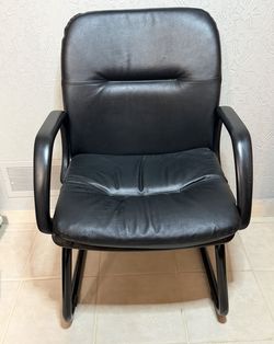 Two Black Office Chairs