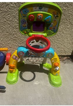 Vtech basketball hoop and Spider-Man tricycle willing to negotiate.