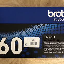 Brother TN 760 High Yield Toner Cartridge 