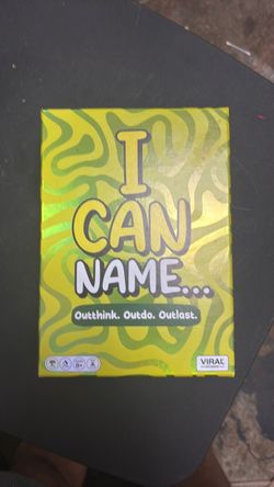 I Can Name... Party Card Game