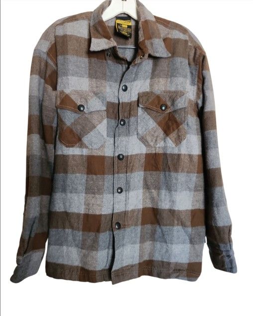 Scorpion Covert Flannel Moto Plaid Shirt Cotton Shell Inner Men's Size MD