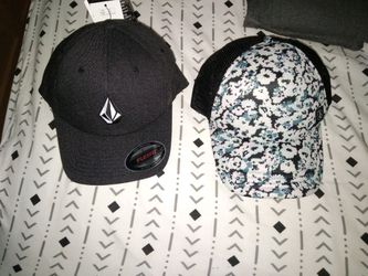 2 Brand New Volcom Size Youth XS Caps